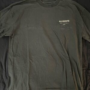 All Saints Green Short Sleeve Tee